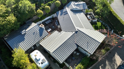 Standing Seam Metal Roof , City: Del Mar, CA Color: Zinc Gray