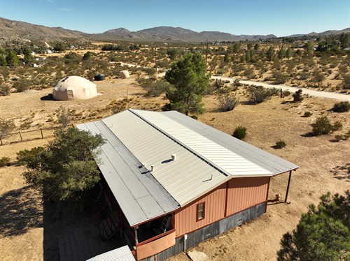 Standing Seam Metal Roof City: Julian , CA Metal Color: Almond  Torch - Down Color: White