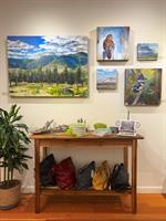 FoR Fine Art features contemporary art in a wide variety of styles! Pictured: oil paintings by Kat Houseman