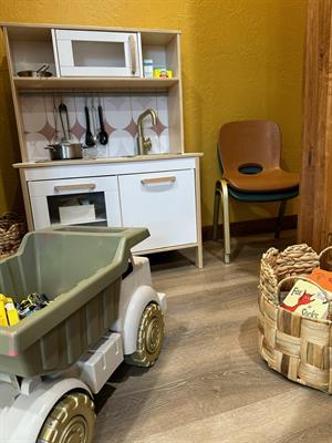 kids nook loaded with great toys to keep the littles entertained