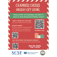 'Give Thanks' Chamber Cheers Donation Drive + Mixer