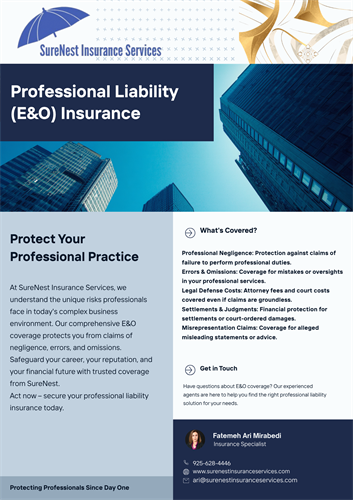 Professional Liability (E&O) - Santa Clara