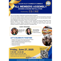 Silicon Valley Central Chamber to Host ‘All Member Assembly & Awards Breakfast’