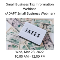 Small Business Tax Information Webinar