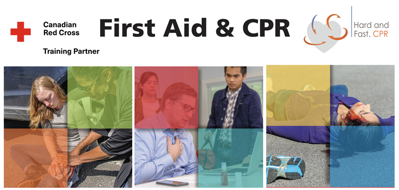 First Aid and CPR Training certified in partnership with the Canadian Red Cross. Meets and Exceeds WSIB workplace requirements.