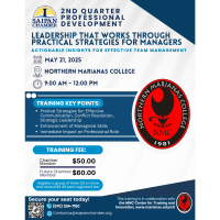 2026 2nd Quarter Professional Development Training: Leadership that Works through Practical Strategies for Managers