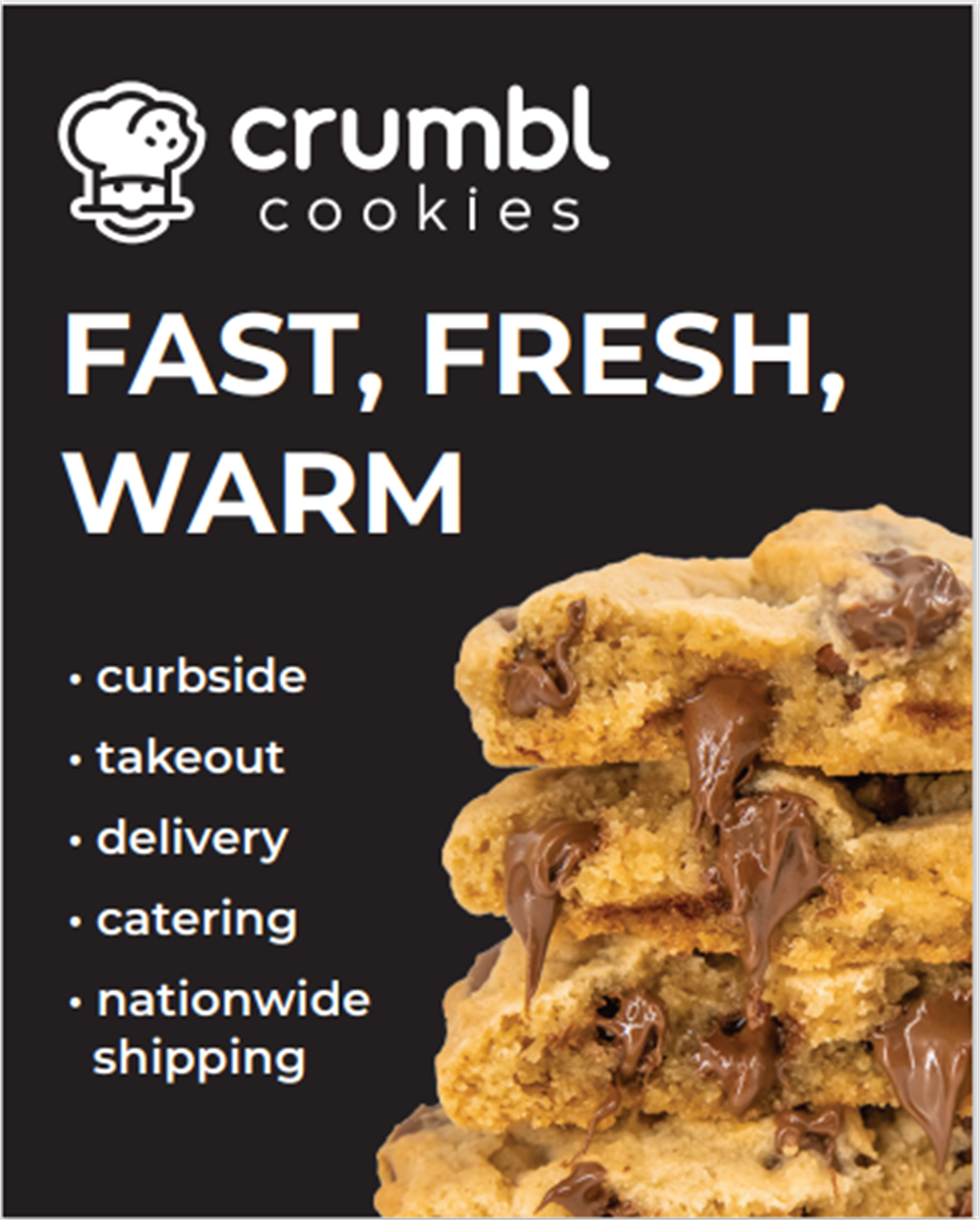 crumbl cookie delivery radius