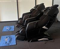 Massage chairs at biotech company