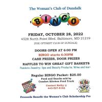Woman's Club of Dundalk Bingo