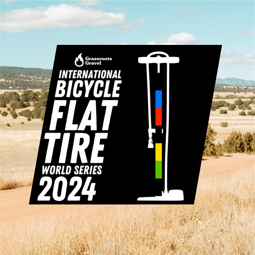 Flat-fixin' races & workshops at some of CO's largest events! Info: https://www.grassrootsgravel.com/flat-tire-world-series