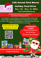 13th Annual Kind Mouse Holiday Food Drive