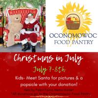 Christmas in July Food Drive with Santa