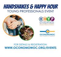 Young Professionals Handshakes & Happy Hour