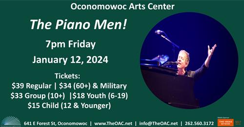 Friday, Jan 12, 2024: The Piano Men
