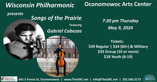Thursday, May 9, 2024: Wisconsin Philharmonic featuring Antonin Dvorak