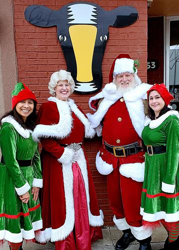 Meet Santa, Mrs. Claus. and their elves at Oconomowoc Crafty Cow