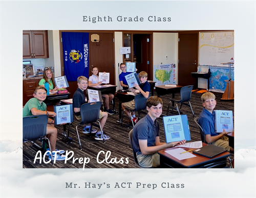 Eighth Grade Class in ACT Prep 
