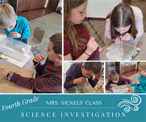 Fourth Grade Enjoys Science Investigate
