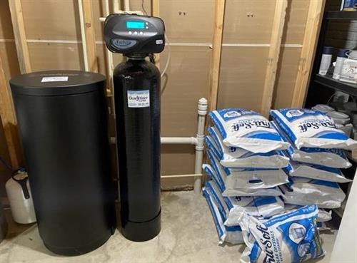 New Evolve Water Softener with salt delivery