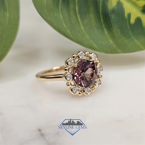 One-of-a-Kind ZOMA Pyralspite Garnet and Diamond Ring