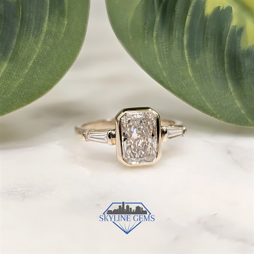 2ct Radiant Diamond Engagement Ring