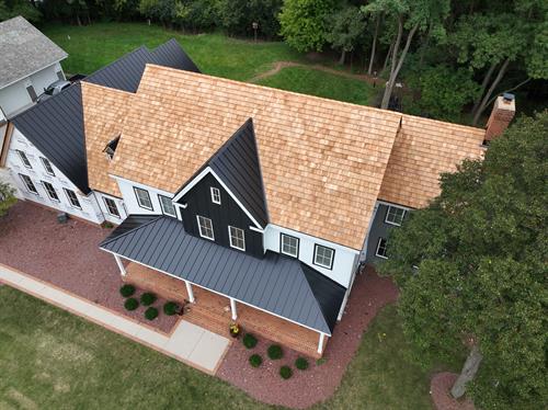 Cedar Shake & Metal Roof