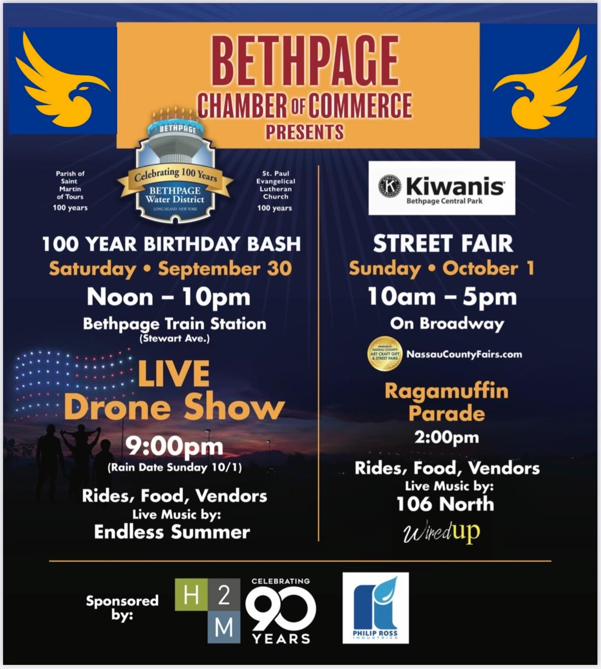 Fall Carnival, BWD 100th Drone Show & Kiwani Street Fair