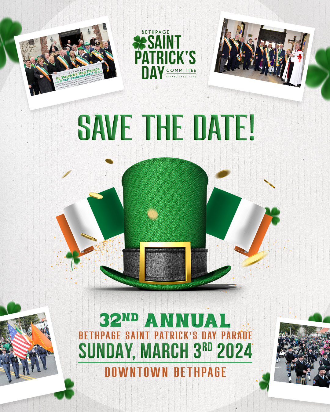 Bethpage 32nd St. Patrick's Day Parade Events