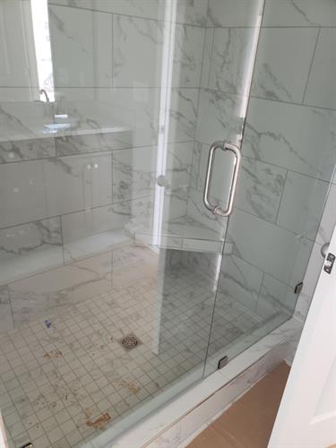 post construction before of shower