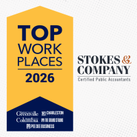 Stokes & Company CPAs Named a South Carolina Top Workplace for 2025