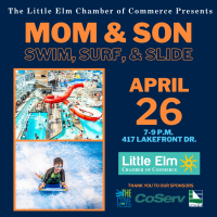 Mom and Son Swim, Surf & Slide