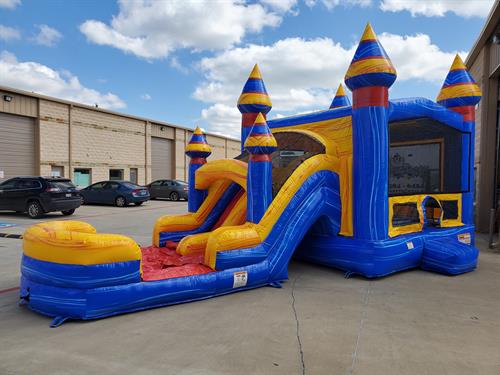 Arctic Melt Bounce house with Slide