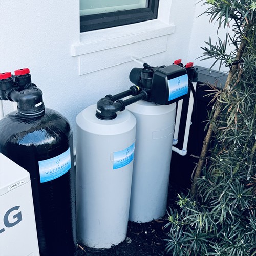 twin tank system with a carbon upflow tacked on for the cleanest city water you can get in SWFL 