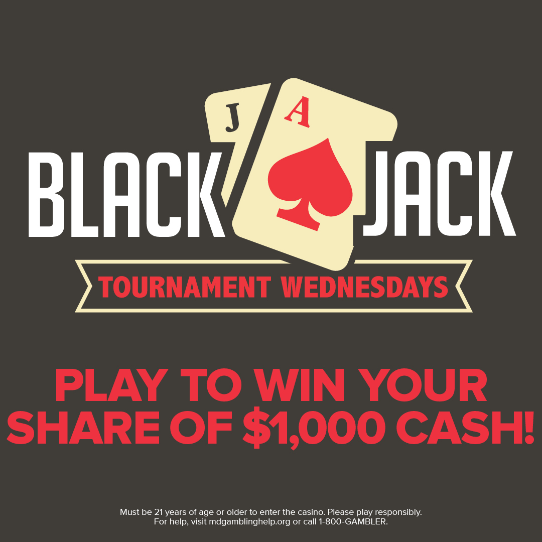 Blackjack Tournament Wednesdays May 17, 2023 Events Ocean City