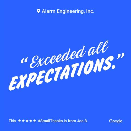 "Exceeded all Expectations."