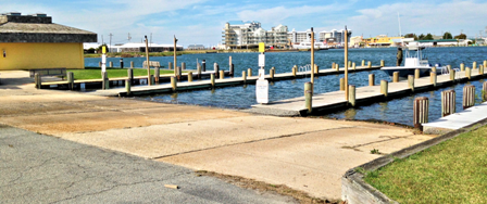 The triple ramp boat launch boasts clean restrooms and our close by fuel pier. The triple ramp boat launch boasts clean restrooms and our close by fuel pier.
