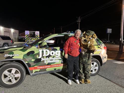 JDog & Harry at the 2024 Selbyville Christmas Parade