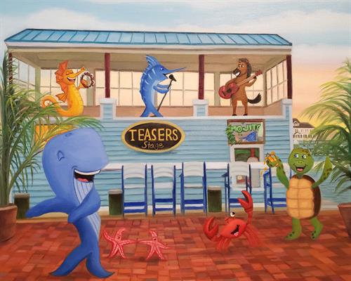 "Twistin' at Teasers" Original Oil Painting on Canvas "Twistin' at Teasers" Original Oil Painting on Canvas