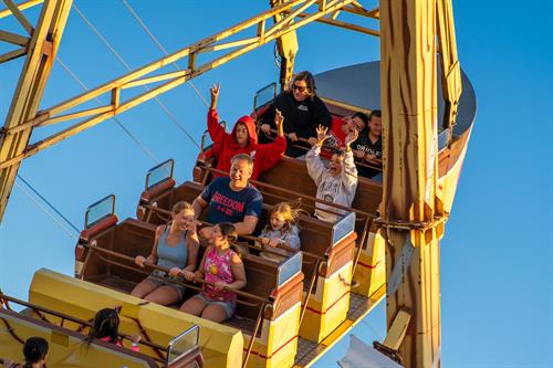 Rides at 30th Street. 