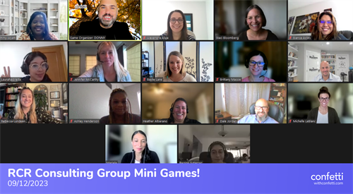 Virtual team building event