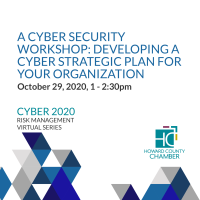 2020 Cyber Risk Management Series: #3 A Cyber Security Workshop - Developing a Cyber Strategic Plan for Your Organization