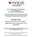 Macy's Taste Bar Cafe:  Ribbon Cutting and Friends and Family Shopping Experience!