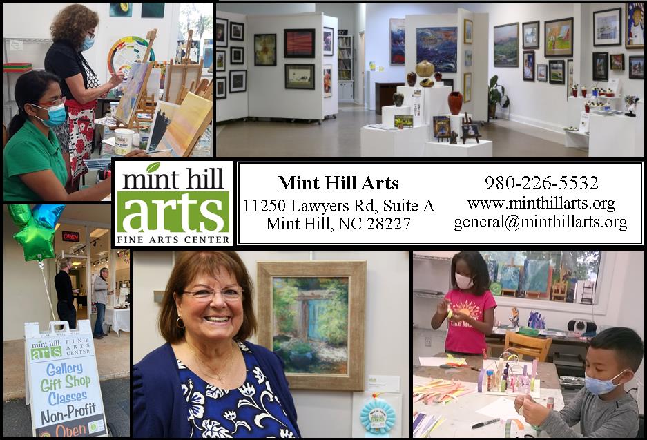 Art Classes at Mint Hill Arts Jan 22, 2024 to Mar 23, 2024