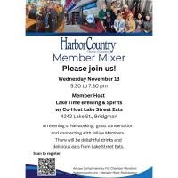 Harbor Country Mixer - Lake Time Brewing and Spirits w/ Co-host Lake Street Eats