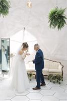 Father of the bride moment in the studio dome Father of the bride moment in the studio dome
