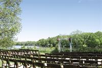 Ceremony set up in the meadow Ceremony set up in the meadow