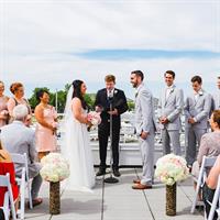 Rooftop wedding ceremony at Marina Grand Resort