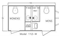 Cellar 11-2 Luxury Restroom Trailer Floor Plan