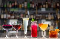 Cocktail lineup at Hummingbird Lounge