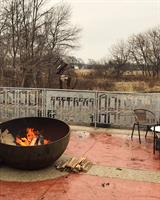 patio with firebowl